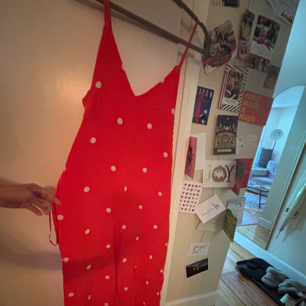 Red Polka Dot Jumpsuit